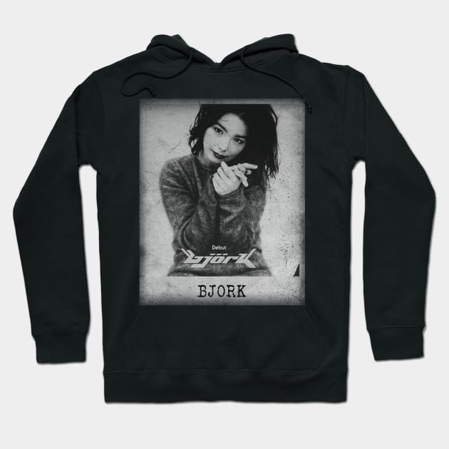 Bjork - Debut // Minimalist Fanart Hoodie by j.adevelyn